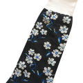 Chaussettes heureuses de fleur Femmes Coton Crew chaussettes pour adolescentes chaussettes en gros fabricant